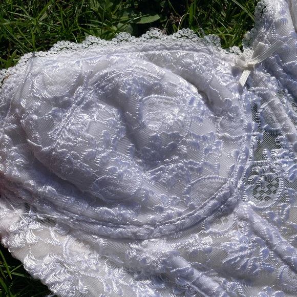 White CHARMING corset from DI LORENZO 80B fits M - Picture 3 of 4